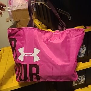 Under Armour Hot Pink Women's Tote Bag with White Logo